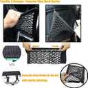 DYKESON Dog Car Net Barrier Pet Barrier with Car Mesh Organizer for Dog & Child, Safety Divider with Upgraded Storage Pouch, Easy Install for Cars & SUVs