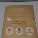 Queen Pillow Cases Set of 2 - Ultra Soft Hotel Quality Pillowcase Covers - Comfy, Cozy & Wrinkle Free - Shrinkage, Stain and Fade Resistant - Machine Washable Pillow Protectors - 2 Piece Set - Cream