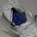 Patchwork Denim Textures Pattern 7.2FT Wedding Arch Cover Spandex Fitted Fabric Round Top Stretchy Backdrop Stand Covers for Wedding Birthday Party Decoration