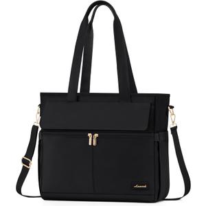 LOVEVOOK Work Bags for Women 15.6 Inch Work Tote Bags with Laptop Compartment Large Capability Laptop Purse Professional Teacher Tote Bag Casual Computer Briefcase for Office Travel Nurse