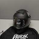 Westt Motorcycle Helmets Full Face Helmets - Street Bike Helmet with Dual Visor DOT Approved for Men Women Adults Compact Lightweight Storm X Grey Black White (Black, L (23.23-23.62 in))