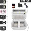 Comecase Carrying & Protective Case for Digital Camera, for CAMKORY/for Kodak Pixpro/for Canon PowerShot ELPH 180/190 / for Sony DSCW800 DSCW830 Cameras for Travel(Bag Only)- White