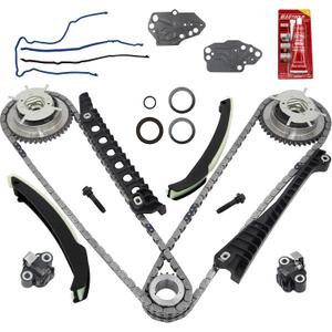 5.4 timing chain kit W/cam phaser Timing Chain Tensioner Sprocket for 2005 f150 2004-2008 2005-2010 Expedition 5.4 3v engine timing chain set Replace # 3R2Z-6A257-DA