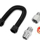Stanbroil 3/4" x 12" Non-Whistle Flexible Flex Gas Line for Natural Gas or Liquid Propane Fire Pit and Fireplace