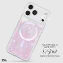 Case-Mate Soap Bubble iPhone 17 Pro Max Case [Compatible with MagSafe] - Liquid Glitter Phone Case with 12ft Drop Protection - Premium Magnetic Cover for iPhone 17 Pro Max - Iridescent Waterfall