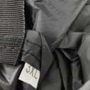 Black Motorcycle Cover, 210D Oxford Fabric All Weather Water Sun Protection, 116 inch Vehicle Cover for Harley Davidson Honda Suzuki Kawasaki Yamaha (XXXL) (XXXL-116 inch)