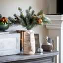 ALMA White Ceramic Vase 11 Inch Tall, Boho Vases for Tulips, Large Table Vase for Pampas Grass in Any Modern Home Decor, Kitchen Table Centerpiece, Shelf, Mantel Decor