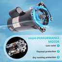 USQ1252 2.5HP Pool Pump Motor Compatible with Century A.O. Smith Hayward Super PumpSuper IIMax - floHayward Northstar Pump Round Flange Pool Motor Single Speed 48Y Frame, 230V