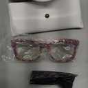 Oprah style Bling Rhinestone Square Reading Glasses For Women Shiny Diamond Blue Light Blocking Eyeglasses +1.5