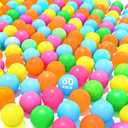 60Pcs Table Tennis Balls,40mm Plastic Ping Pong Ball for Game,Party,DIY Arts,Pet Toy,Decor,Multi Colored,Less Bounce
