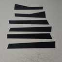 X AUTOHAUX 6 Pcs Car Pillar Post Side Door Window Cover Trim for Honda Civic Sedan 10th Gen 2016-2021 Bright Black