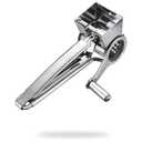 TONMA Multipurpose Rotary Cheese Grater with 1 Stainless Steel Handheld Drums for Parmesan, Mozzerella, Vegetables and More, Ergonomic Design