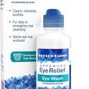 Advanced Eye Relief Eye Wash from Bausch & Lomb, Eye Irrigating Solution, 4 Fl Oz (118 mL) (4 Fl Oz (Pack of 6))