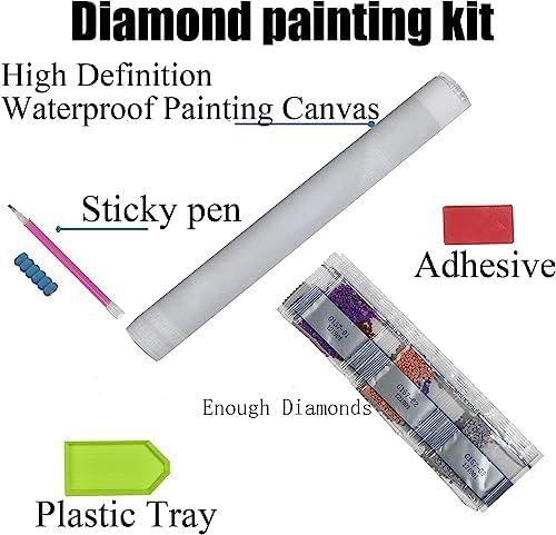 Pack of 3 JFYHAB Cat Diamond Painting Kits for Adults, Cat Round Full Drill Diamond Art Kits, 5D DIY Paint with Diamonds Crafts Cute Animal Cats Paint by Diamonds Dots for Home Wall Decoration Gifts 12×12 Inch