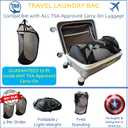 Travel Laundry Bags for TSA Compliant Carry On Luggage. Laundry bag travel, Travel Essentials, Cruise Essentials 2025, Luggage Sets, Packing Cubes (Black, 2-Pack)