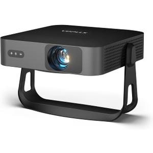 360Adjustable Stand & Auto Focus/KeystoneMini Projector with WiFi and Bluetooth, Native 1080P Portable Outdoor Movie Projector, VOPLLS Home Projector 4K Support for HDMI/USB/AV/Phone/Laptop