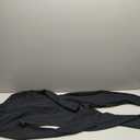 AEEZO Womens Long Sleeve Workout Jumpsuit Zip Up Yoga Rompers Sexy Tummy Control One Piece Bodycon Bottom Pants (Medium, #3 Thermal Black)