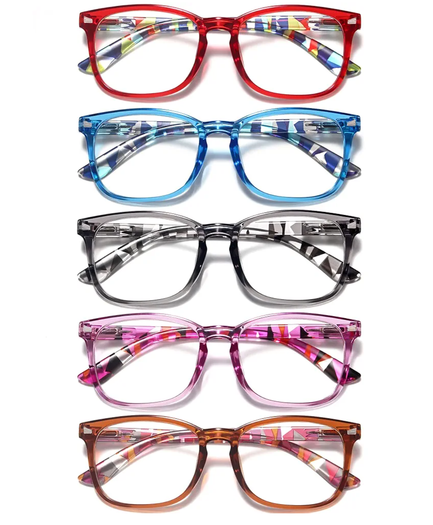 CCVOO Reading Glasses for Women and Men, Blue Light Blocking Glasses, Unisex Computer Reading Glasses, Emergency Glasses