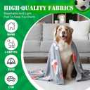 2 Pcs Sports Balls Gifts Christmas Soccer Football Glow in The Dark Blanket 50" x 60" Soft Fleece Throw Blanket Fuzzy Sport Gifts for Home Winter Holiday Birthday Party Favor Decor