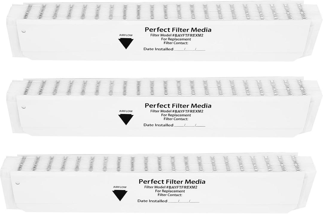 3 Packs,Upgrade BAYFTFREXM2 MERV 13 Perfect Fit 5 Filter Media Compatible with Trane BAYFTFREXM2 FLR06232 Expandable Filter