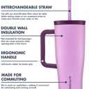 LifeStraw Go Insulated Water Filter Tumbler, 24 oz, Acai