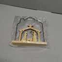 Wooden Nativity Scene Sets with LED Lights - Stable Nativity Set of Figurines Christmas Indoor Holy Family Figurines Table Sign Religious Party Mantle Fireplace Home Jesus Office Desk Decor