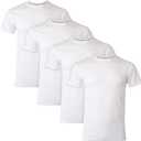 Hanes Men's Fresh Iq Slim Fit Crew Undershirt, 4-pack S