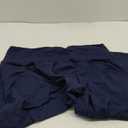 MOREFEEL Capri Plus Size Leggings for Women with Pockets-Stretchy XL-4XL Tummy Control High Waist Workout Black Yoga Pants (3X-Large, 04 Navy Blue)