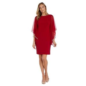 R&M Richards Women's Shiny Allure Dress, Red Size 18 R&M Richards Women's Shiny Allure Dress, Red Size 18