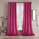 Roslynwood Berry Velvet Curtains 84 inches Long for Living Room, Thermal Insulated Light Blocking Room Divider Curtains Privacy Protect Window Covering for Bedroom, W52 x L84, 2 Panels