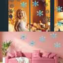 4 x 72 Pieces Paper Snowflakes Cutouts Christmas Snowflakes Shapes Paper Winter Snowflake Decoration Snowflake Bulletin Board Cutouts Snowflake Classroom Decor for DIY Craft Holiday Xmas Party Supplies