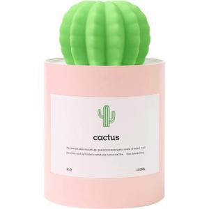 Mini Humidifier, 280ml USB Cool Mist Portable Cactus Air humidifier, Ultra-Quiet Operation for Bedroom Home Office Yoga Car Travel(Pink)