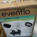 Evenflo Pivot Xplore Dreamz All-Terrain Stroller Wagon with Bassinet Insert (Jetsetter Black)