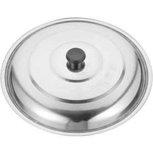 Old Style Stainless Steel Pot Lid Kitchen Supply for Household Cooking Round Cover for Wok and Frying Pan Easy to Clean and Convenient to Use