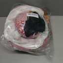 Cat Tunnel Bed Glow-in-The-Dark, Winter Pattern Donut Cat Tunnel for Indoor Cats, Foldable Peekaboo Cat Cave Toy with Hanging Balls, Soft Plush Non-Slip