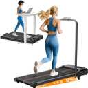 Walking Pad Treadmill with 12% Incline and Handle Bar, 3.0HP Folding Foldable Treadmills for home small, Portable Small Treadmill with Handles, Small Treadmills with Incline and Remote, 320LB Capacity