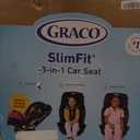 Graco Slimfit 3-in-1 Convertible Car Seat, Slim Car Seat with Space-Saving Design, Highback Booster Seat with 10-Position Headrest, Rear Facing and Forward Facing Carseat, Jarret