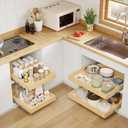 Pull Out Cabinet Organizer, 11" W x 21" D | Soft Close Pull Out Drawers for Cabinets with Heavy Duty Slides, Wood Slide Out Drawers for Kitchen Cabinets