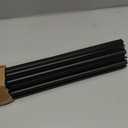 2 Pcs 36" Double Bubble Kerf Door Sweep 1-3/4" Wide Weatherstrip Seal for Exterior Doors,Draft Stopper for Energy Efficiency & Draft Protection,Blocks Dust (Black)