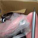 Antlu Saddle Stool Rolling Chair with Back Support,Esthetician Tattoo Dental Lash Chairs for Eyelash Tech Massage Salon(Pink,with Backrest)