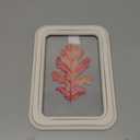11.8in Clear Wall Sign Leaf Red