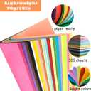 300 Sheets Colored Paper, 8.5 X 11 Colored Printer Paper Lightweight Construction Paper Double Sided Origami Paper for Crafts & Art, 20 Assorted Colors ( 70gsm/19lb)