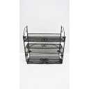 3 Tier Wall Mounted Hanging Spice Rack, Bronze