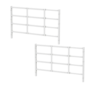 Fixed Window Safety Guard 19”x 38” *2 Pack Adjustable Width Prevents Accidental Falls,Non-Egress, Tamper Resistant Screws Included,White