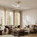 GREENEVER 52 Inch Ceiling Fan with Lights, Remote Control, DC & High CFM