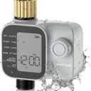 [All-New 2027] Sprinkler Timer with Brass Inlet, Unistyle Programmable Water Timer for Garden Hose, IP55 Waterproof Hose Timers with Manual and Automatic Irrigation Timers Yard Lawn Patio Heavy Duty