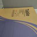 VECELO Portable Folding Card Table Square and Chair Set (5pc) with Collapsible Legs & Vinyl Upholstery, Metal, Beige