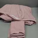 Bedsure Pink Duvet Cover Queen Size - 3 Pieces Prewashed Cotton-Like Polyester Extra Soft Bedding Set, Includes 1 Duvet Cover 90x90 Inches with Zipper Closure & 2 Pillow Shams, Comforter Not Included