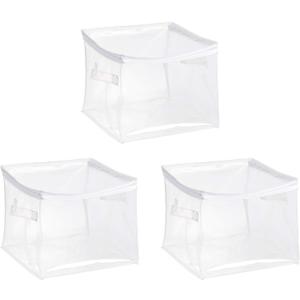 Amazon Basics Clear Zippered Organizers, 3-Pack