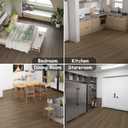 Freshtour Vinyl Flooring Roll, Wood Grain Peel and Stick Floor Tiles 23.6"x 118"/19 Sq.Ft, Wear-Resistant and Waterproof Vinyl Plank Flooring for Bedroom Living Room Kitchen RV Office, Brown